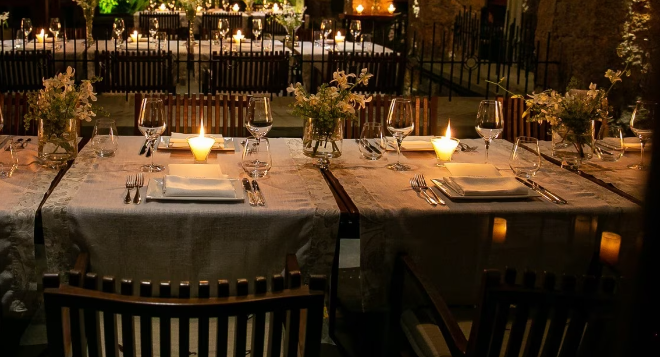 Elegant dining experience at the resort